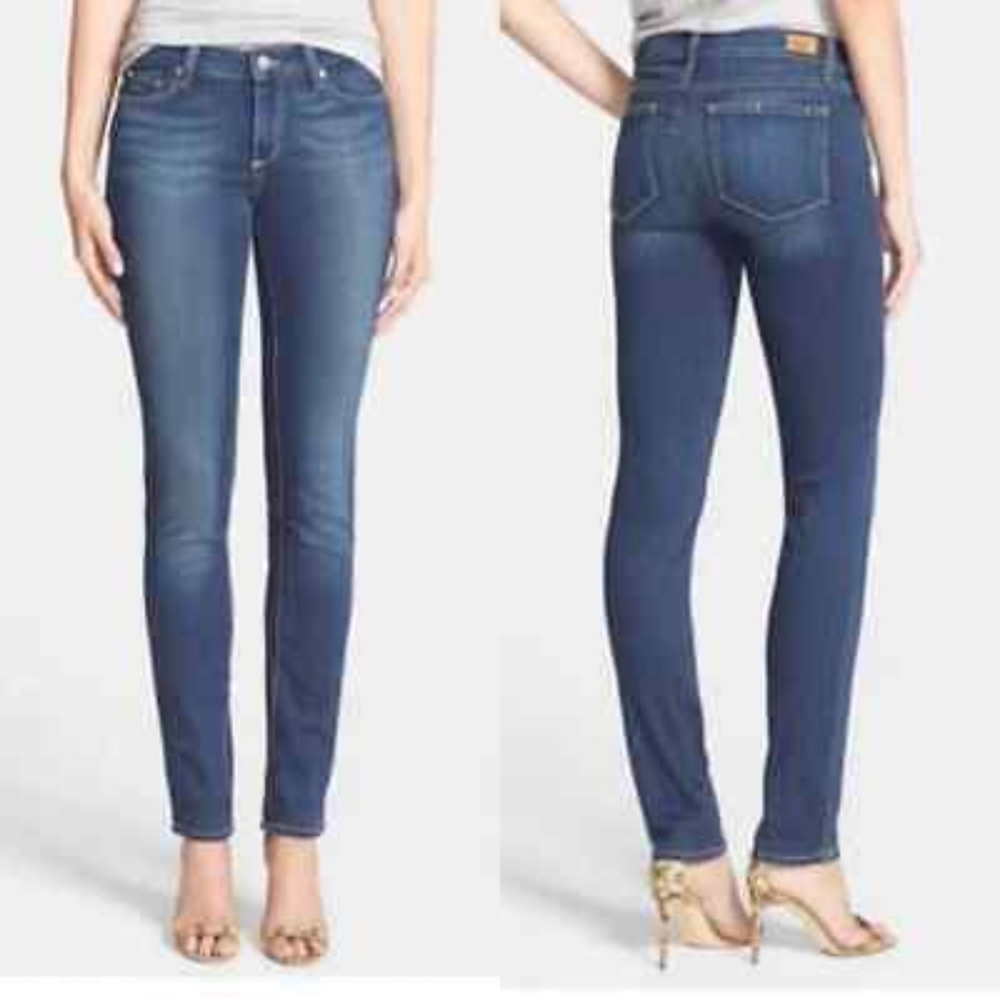 Paige skyline skinny in Easton blue